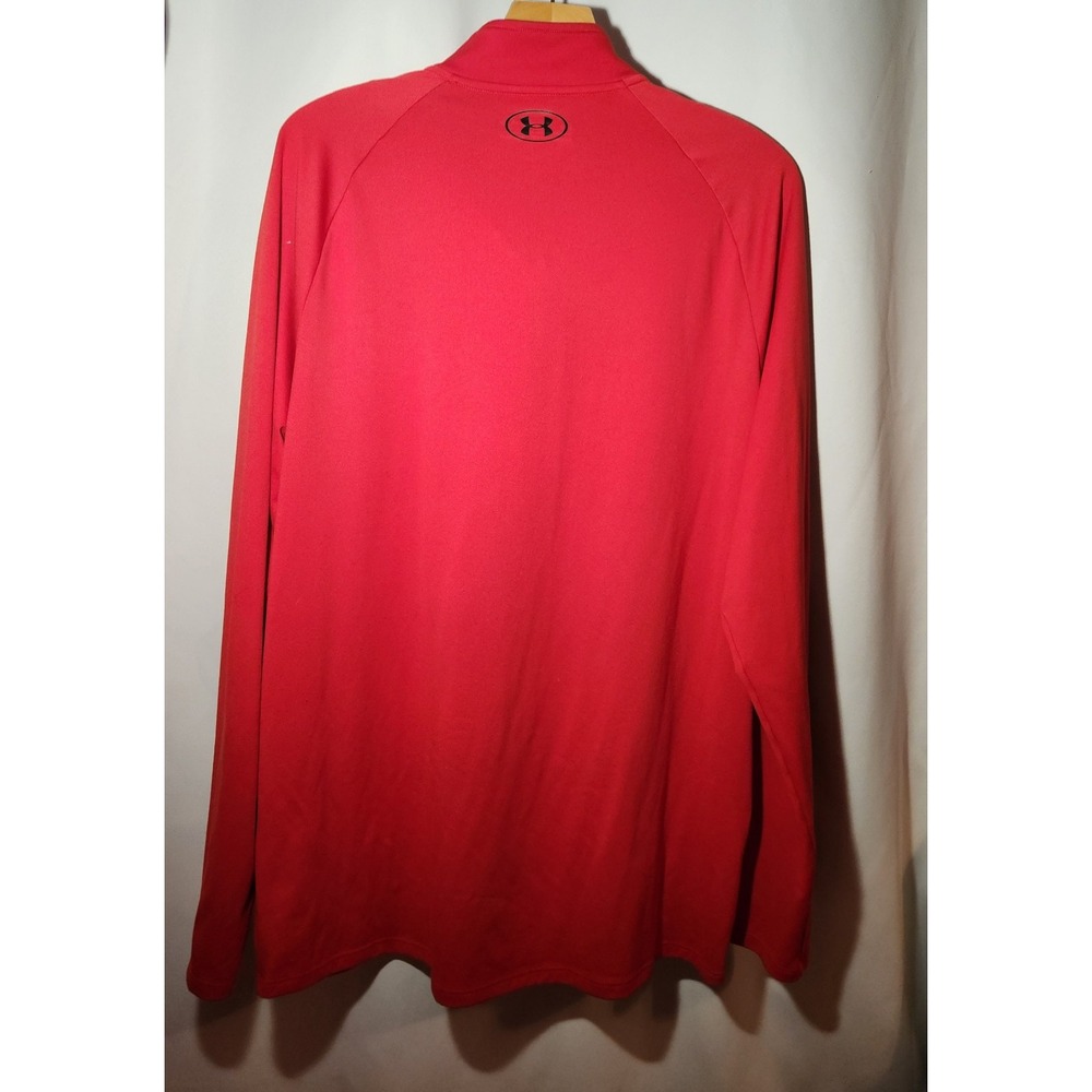 Under Armour‎ Heatgear  Solid T-Shirt Red Men's XL Long Sleeve - Picture 4 of 4